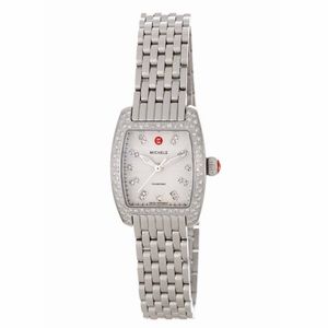 Michele Stainless Steel Urban Petite Diamond Watch